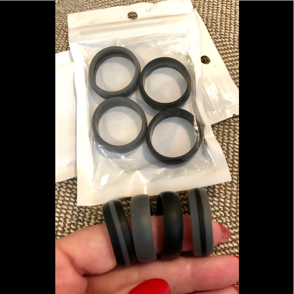 Lake Rings, Beach Rings, Silicone Wedding Band